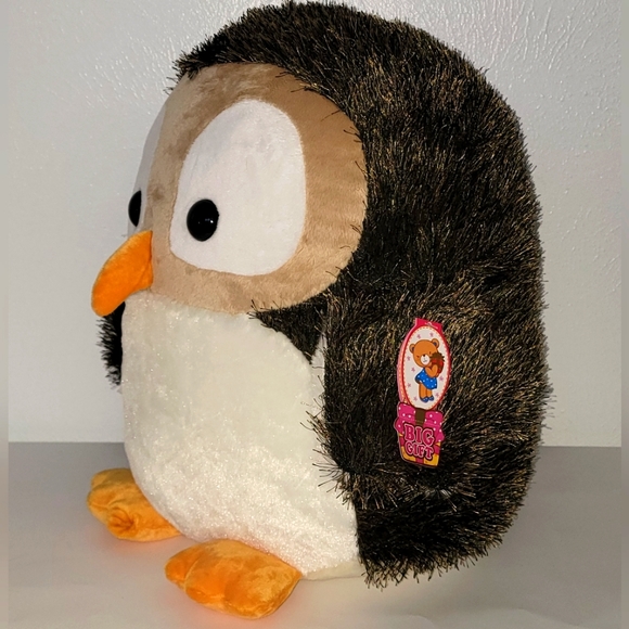 Large Owl Plush 16" H x 16" W - Picture 2 of 8